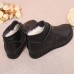 Winter Women Warm Boots Round Toe Genuine Leather Ankle Boots