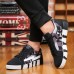 Men Sneakers Canvas Lace Up Low Top Sport Running Casual Shoes