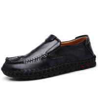 Men Soft Decorative Stitching Slip-on Business Casual Flats