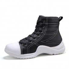 Men Casual Soft Fashion Line Stitching Ankle Boots