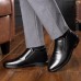 Men Soft Warm Plush Lining Casual Business Ankle Boots