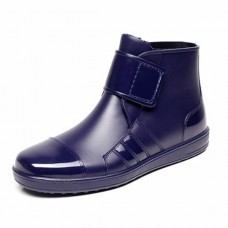 Men Casual Short Rain Boots Waterproof Outdoor Non-Slip Flats