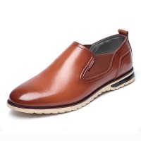 Men Leather Shoes Business Outdoor Slip On Oxfords