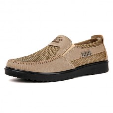 Men Breathable Casual Comfy Mesh Oxfords Slip On Shoes