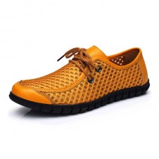 Men Breathable Mesh Casual Lace Up Oxford